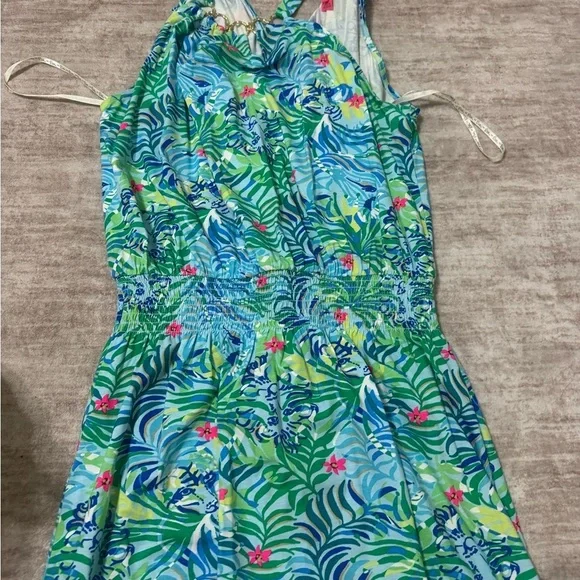 Lilly Pulitzer Shirelle Skirted Romper Multi Via Parigi new with tags size small - Picture 3 of 6